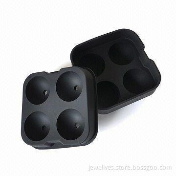 Hot Selling 4 Sphere Silicone Ice Ball Mold, Various Color are Available
